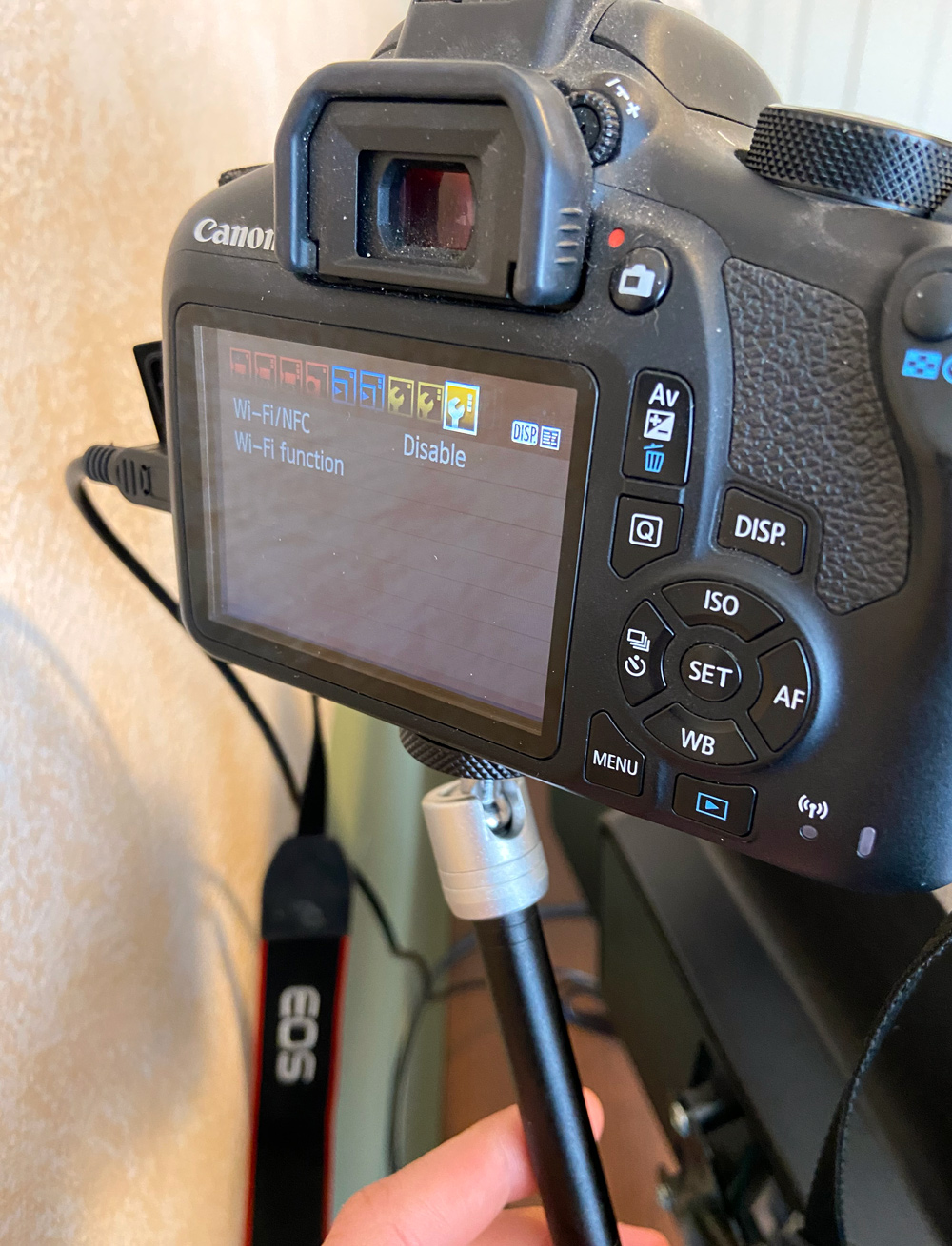 Canon EOS Webcam Utility macOS Big Sur - turn off wifi on camera
